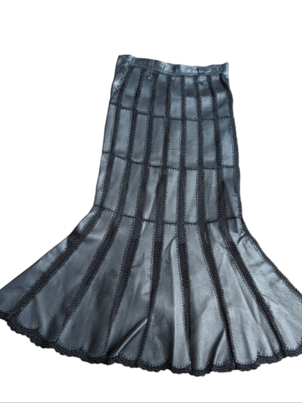 HP. Vintage Pig Leather Skirt - Picture 2 of 14